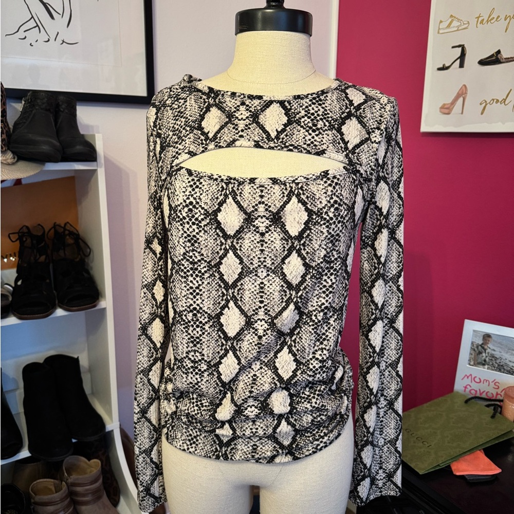 Snakeskin top